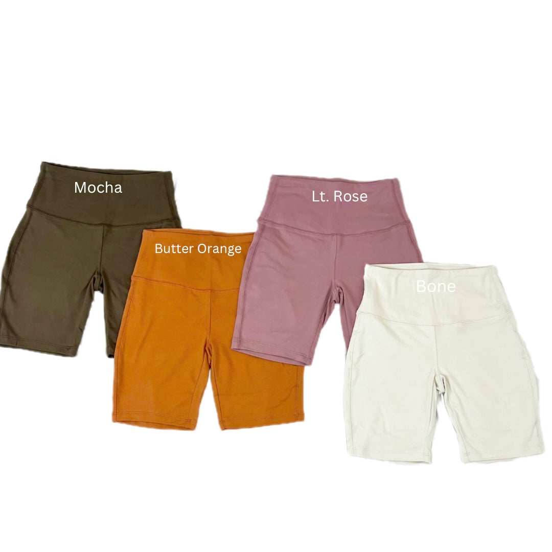 Buttery Wide Waistband Biker Shorts