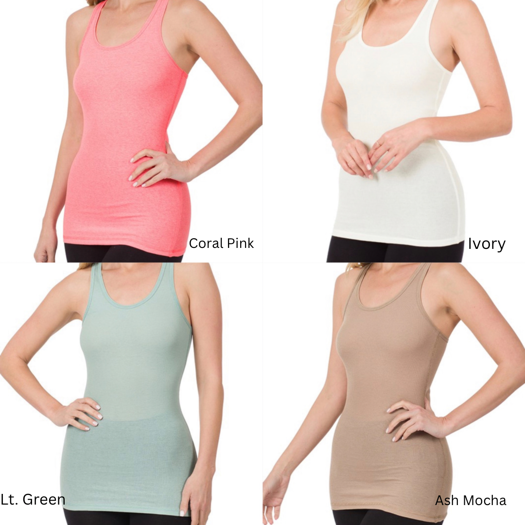 Stretchy Ribbed Tank