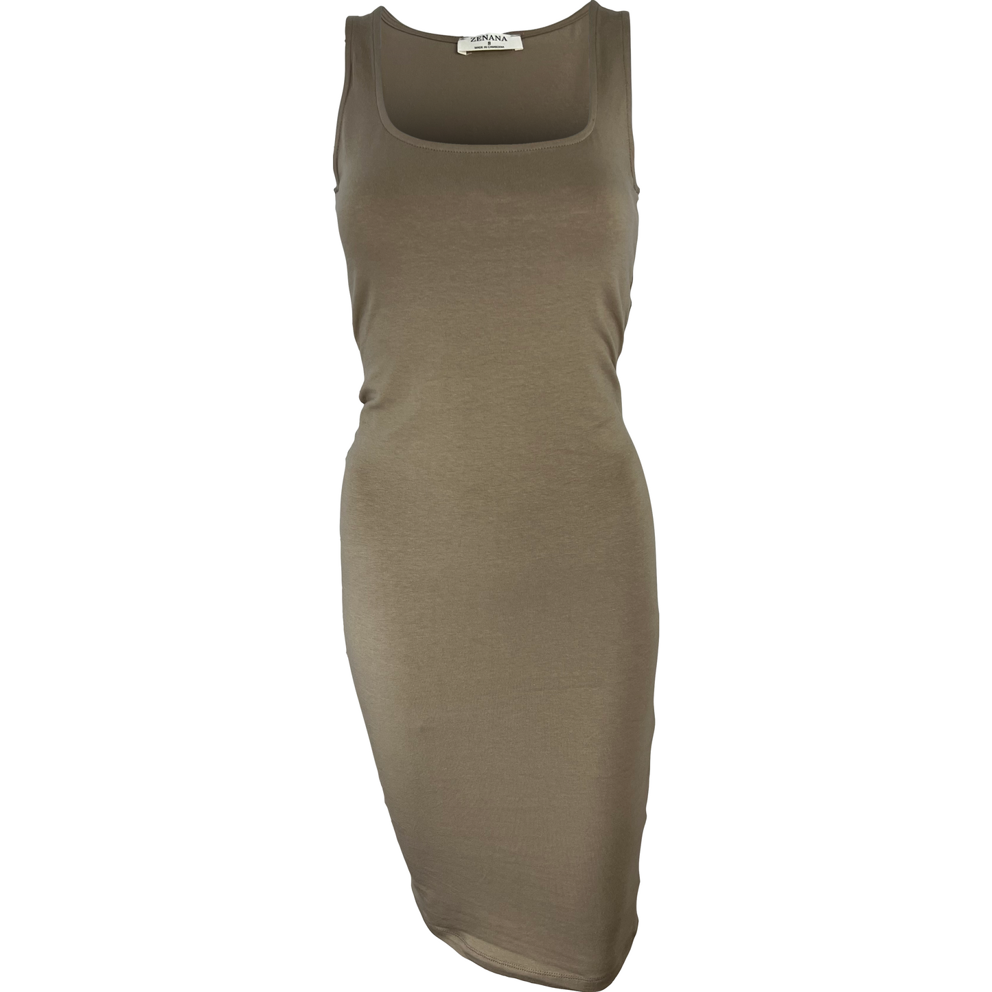 Basic Cotton Midi Dress